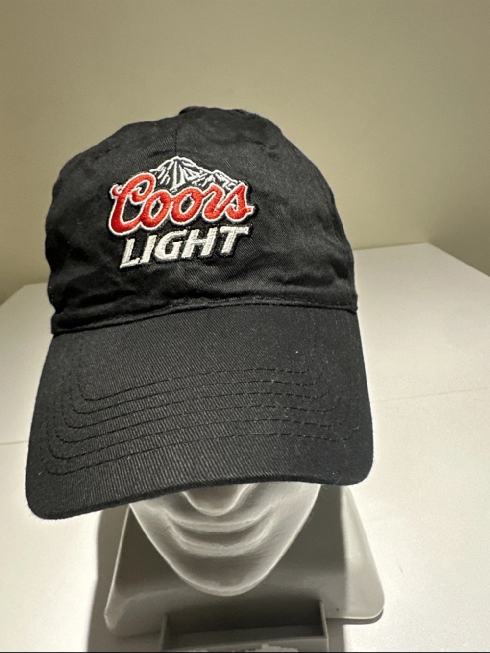 Coors Light Black Embroidered Baseball Cap